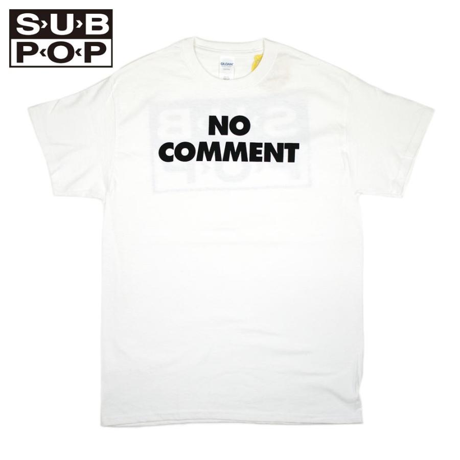 SUB POP NO COMMENT Tシャツ SUB POP サブポップ S/S PRINT TEE NO COMMENT / WHITE
