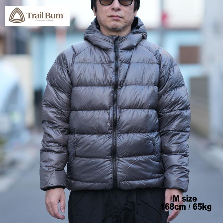 NOT BAD DOWN HOODY / GRANITE GRAY TRAIL BUM トレイルバム NANGA 