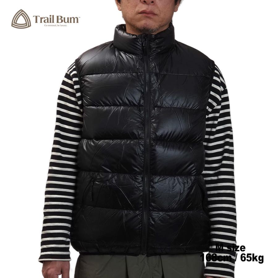 TOASTY DOWN VEST  / BLACK / TRAIL BUM トレイルバム NANGA ナンガの画像