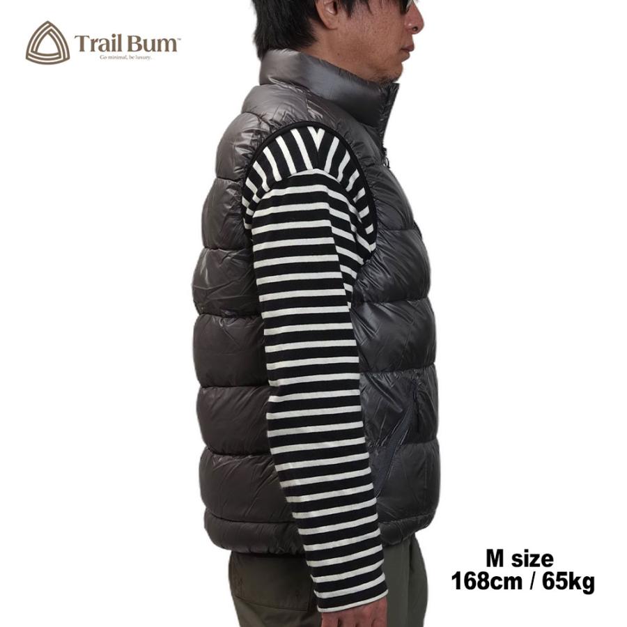 TOASTY DOWN VEST  / GRANITE GRAY / TRAIL BUM トレイルバム NANGA ナンガの画像
