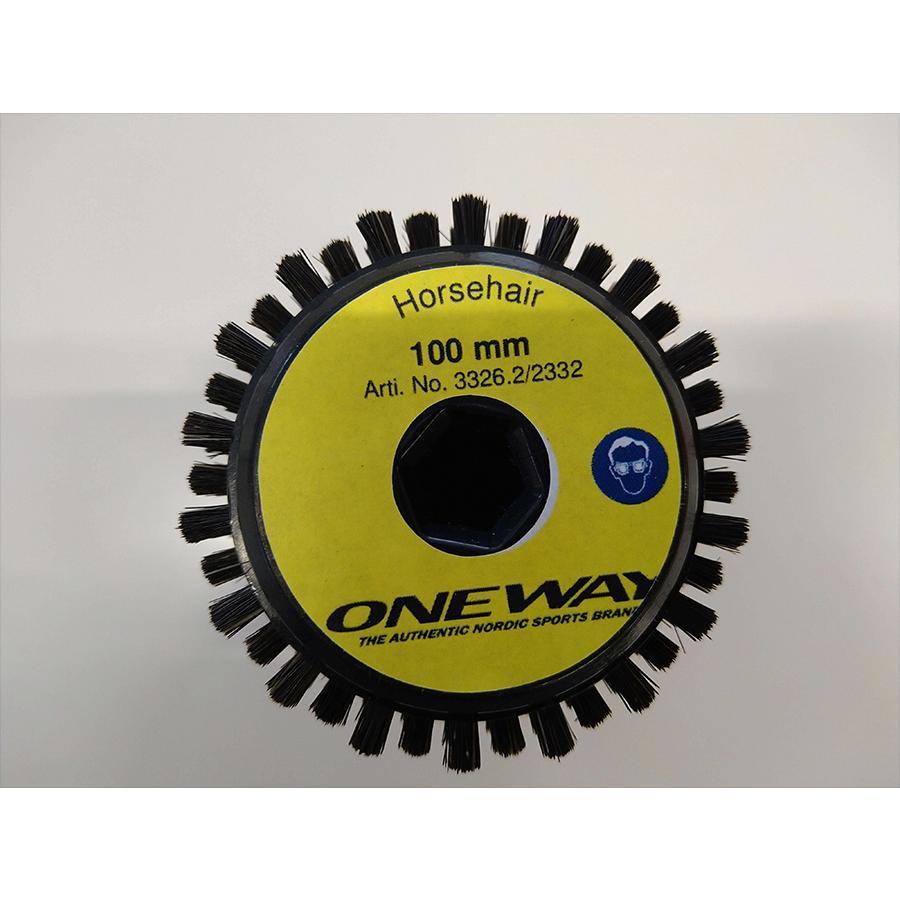 ブラシ OW（ワンウェイ）ロータリーブラシ 馬毛 100mm / スキー
