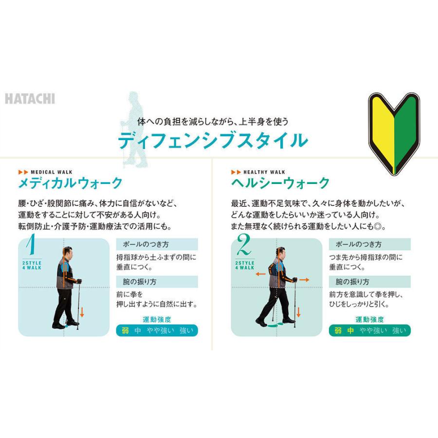 HATACHI（ハタチ） ノルディックウォーキングポール／ 長さ固定タイプ