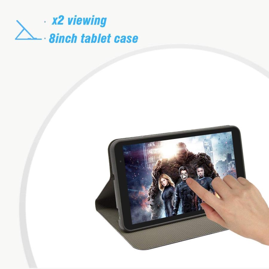 【対応モデル確認】Winnovo Vucatimes Haoqin 8インチタブレット 専用ケース 保護カバー スタンド機能付 PUレザー メーカー純正 | アンドロイド | 04