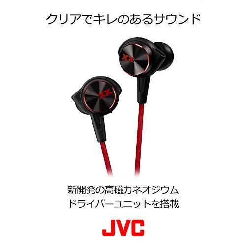 JVCケンウッド JVC カナル型イヤホン XXシリーズ 重低音 ブラック&レッド HA-FX77X-BR｜massanmassan｜03