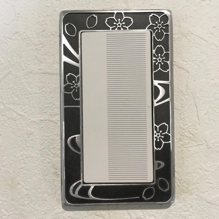 アルミ製 和風 桜彫り 黒染め おしゃれ スイッチプレート スイッチカバー 金属製 P2s80iabt4 Massoniana2 通販 Yahoo ショッピング