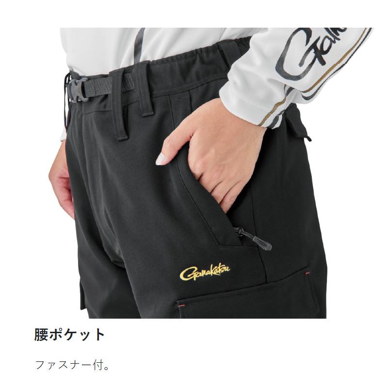 がまかつ ウェア フィッシングショーツ(カーゴタイプ) M ブラック×ブラック GM3771_3