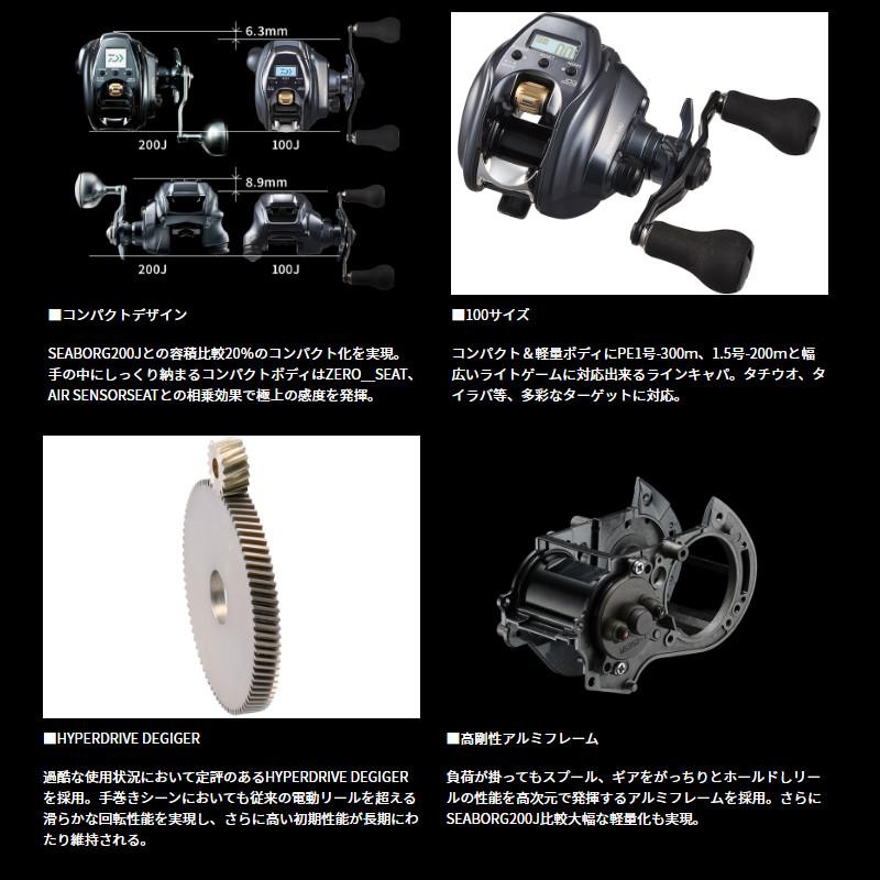 ダイワ 電動リール シーボーグ 100JL 左ハンドル 24年モデル 電動リール ダイワ 電動リール シーボーグ 100JL 左ハンドル 24年モデル 電動