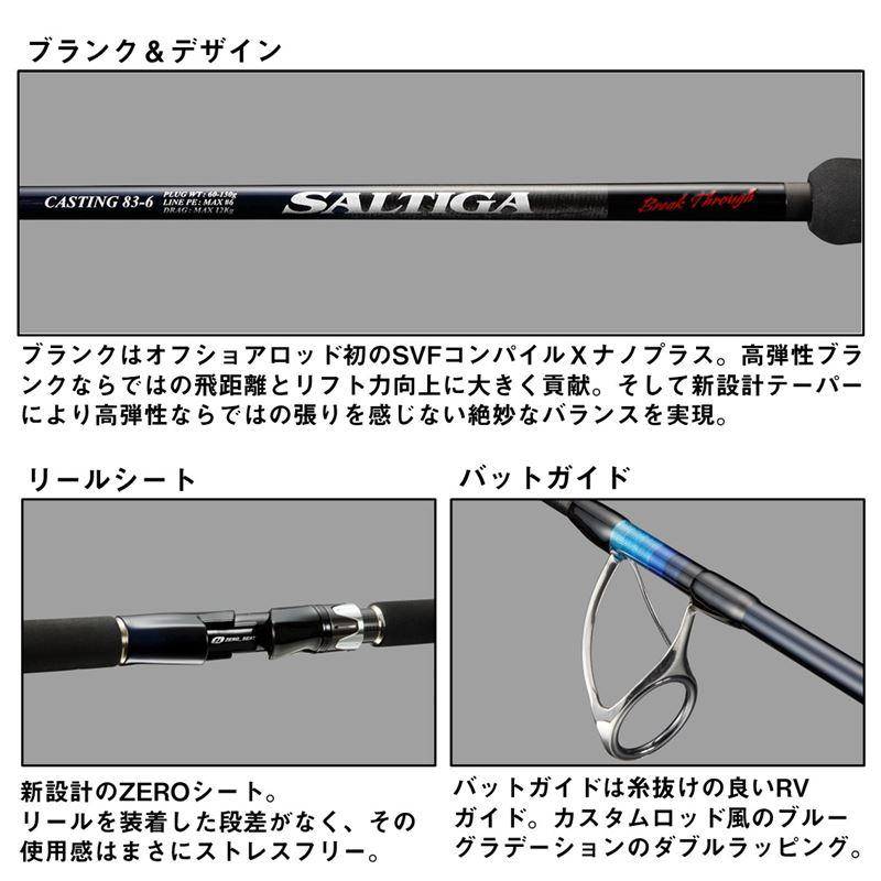 ダイワ キャスティングロッド 24 ソルティガ ブレイクスルー C82-8【大型商品】【同梱不可】【他商品同時注文不可】_3