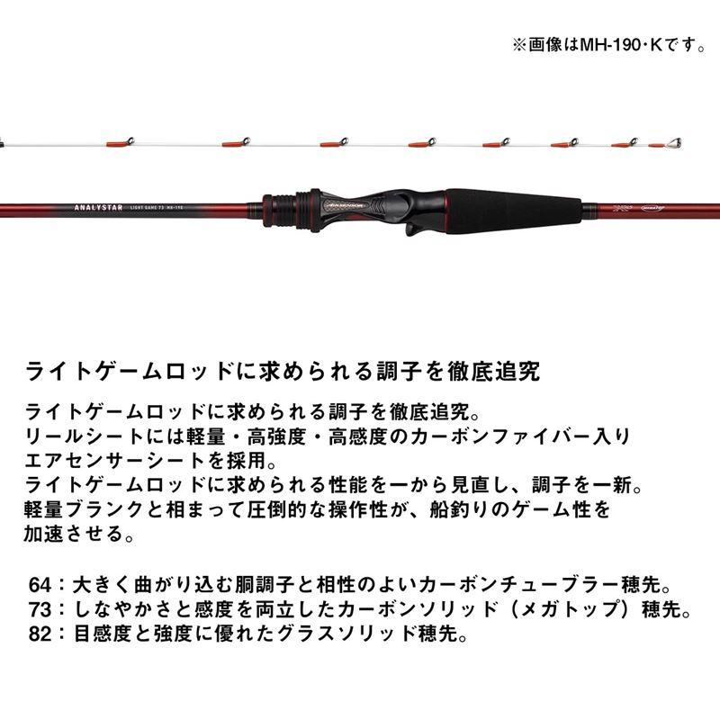 DAIWA（ダイワ） 船竿 アナリスター ライトゲーム 82 M-190・K 24年