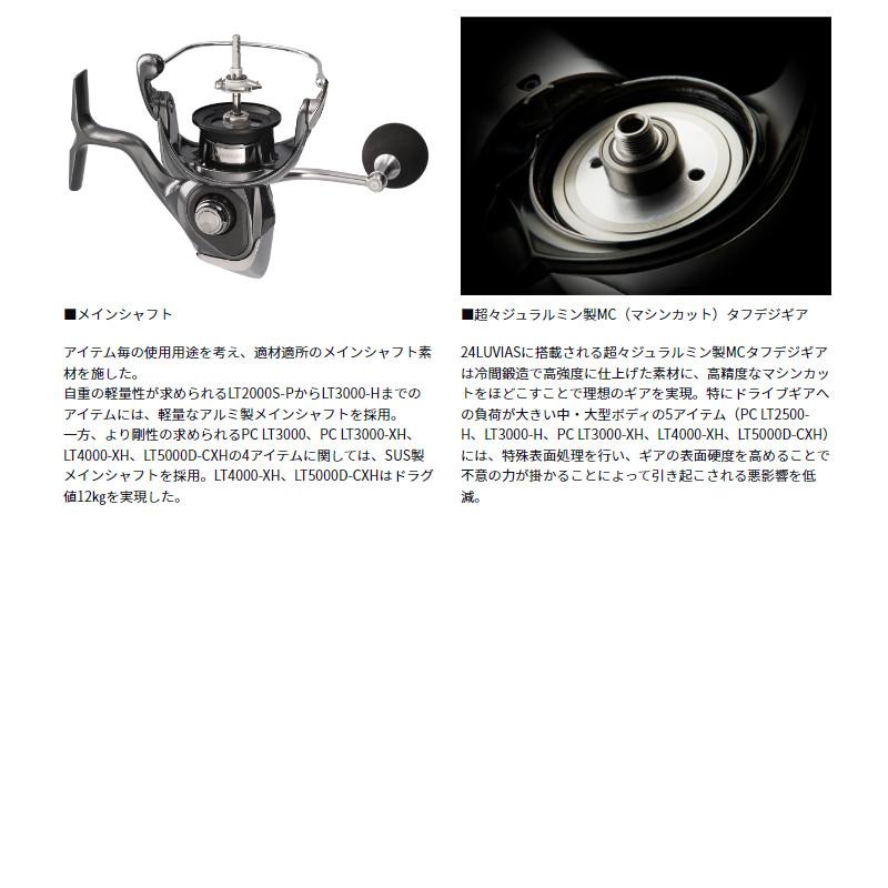 ダイワ スピニングリール ルビアス LT2500S-DH 24年モデル : 釣具の