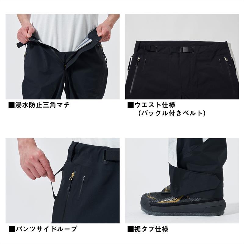 ダイワ ウェア DR-1025T ゴアテックス プロ トーナメントコンビアップレインスーツ XL ブラック_4