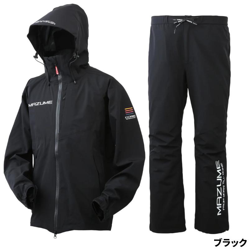 オレンジブルー ウェア マズメ コアレインスーツ M ブラック MZRS-820