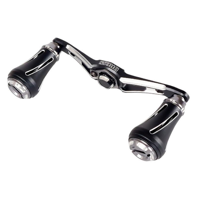 ドレス（DRESS） リールパーツ カスタムハンドル W ヴァーテックス 100mm ダイワ ベイトリール専用 ガンメタ 左右共用 ドレス（DRESS） リールパーツ カスタムハンドル W ヴァーテックス