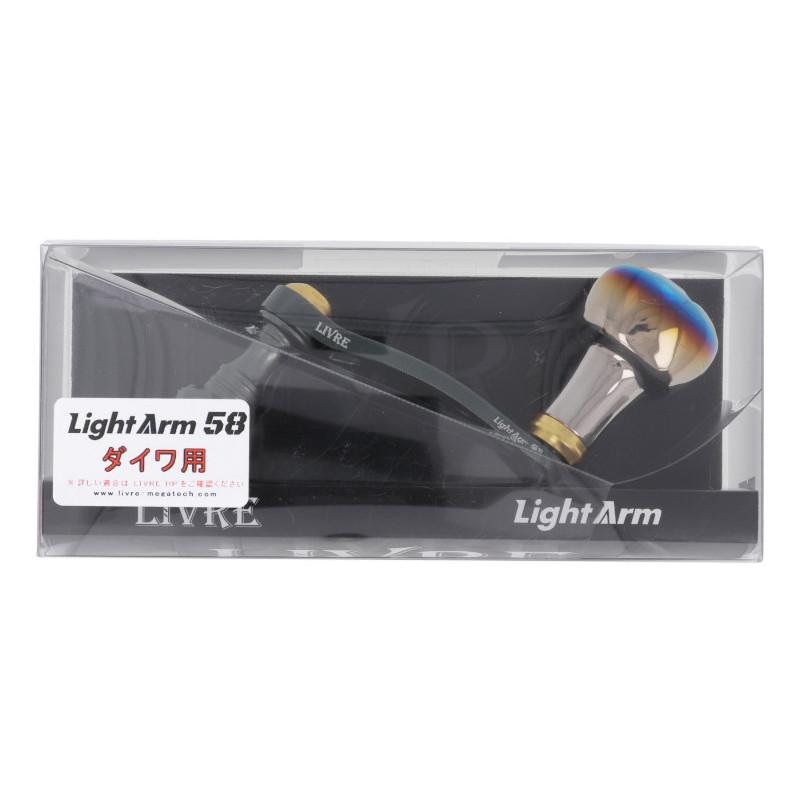 リブレ リールパーツ ライトアーム 58 EF30 ダイワ ガンメタ/ブルー LA58-EFD1 メガテック リブレ リールパーツ ライトアーム 58 EF30 ダイワ ガンメタ/ゴールド