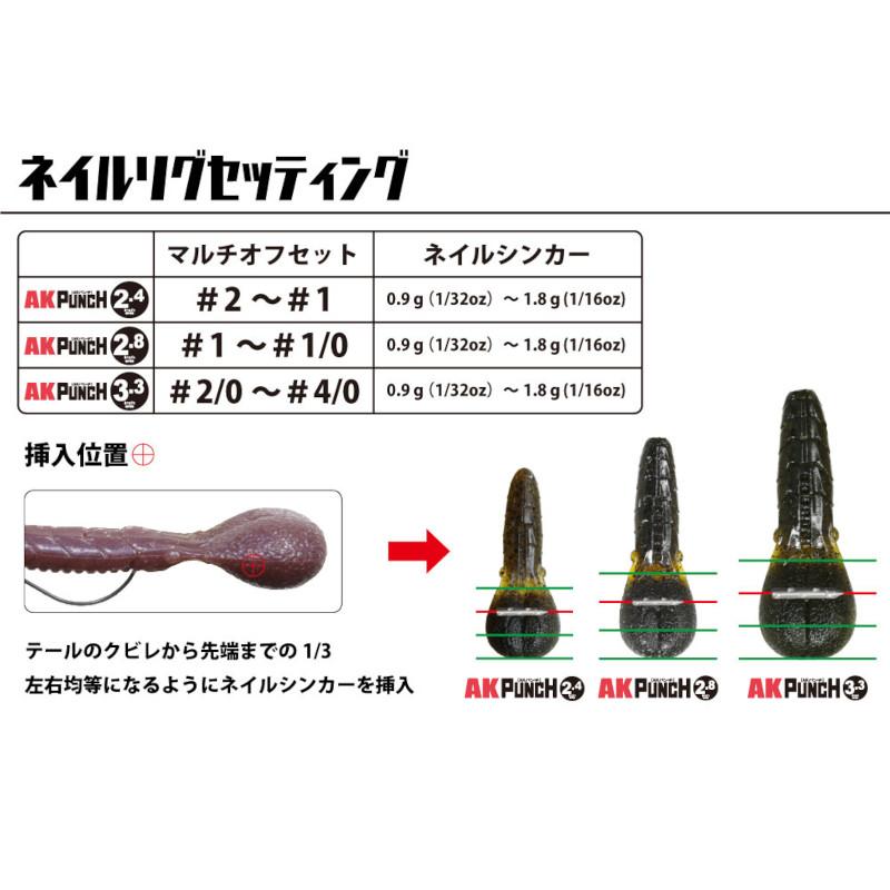 issei ワーム AKパンチ 3.3インチ #69 クイシブリパンプキン【ゆう