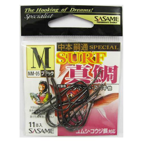 ささめ針 NM−05サーフ真鯛ブラックM【ゆうパケット】 : 釣具の