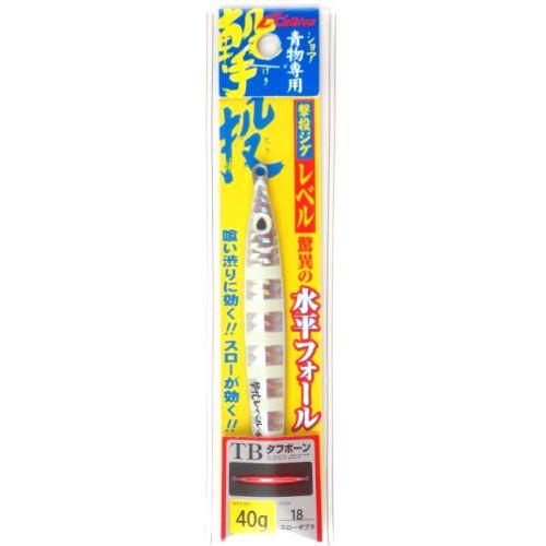 オーナー ジグ 撃投ジグ レベル ４０ｇ １８（スローゼブラ／グロー）【ゆうパケット】｜mastak｜02