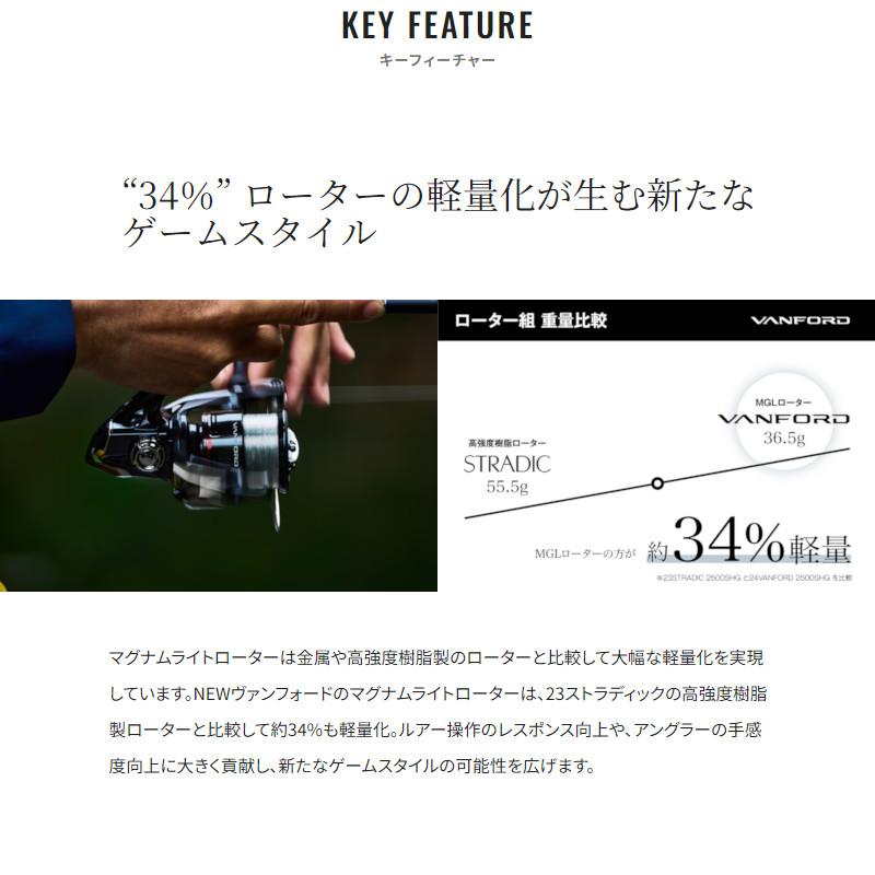 シマノ（SHIMANO） スピニングリール ヴァンフォード 2500SHG 24年