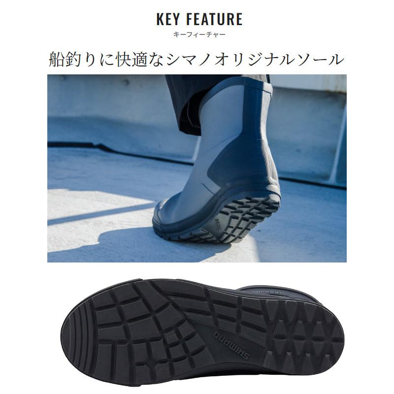 シマノ フットウェア ショート ショートデッキブーツ L ネイビー FB-340X_2