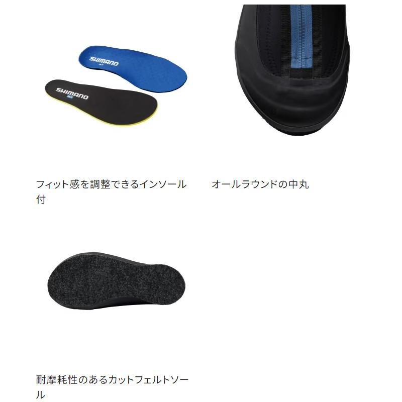 シマノ 鮎GAME ウェットシューズ カットフェルト 中丸 28.0cm ブラック FS-04XX_10
