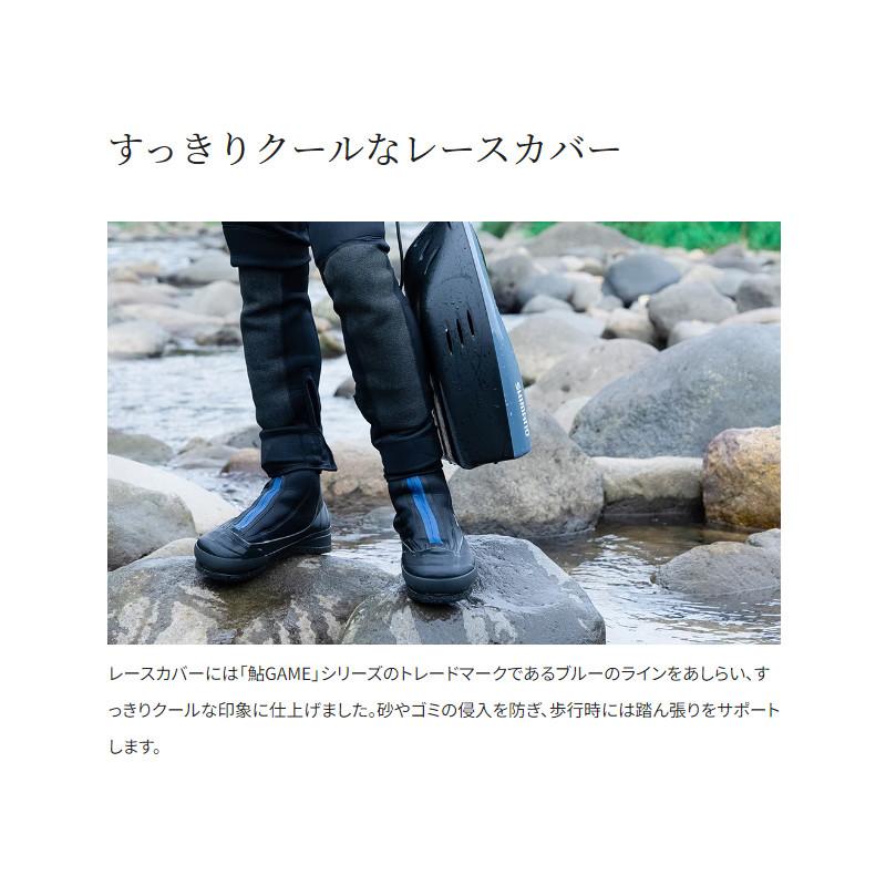 シマノ 鮎GAME ウェットシューズ カットフェルト 中丸 28.0cm ブラック FS-04XX_6