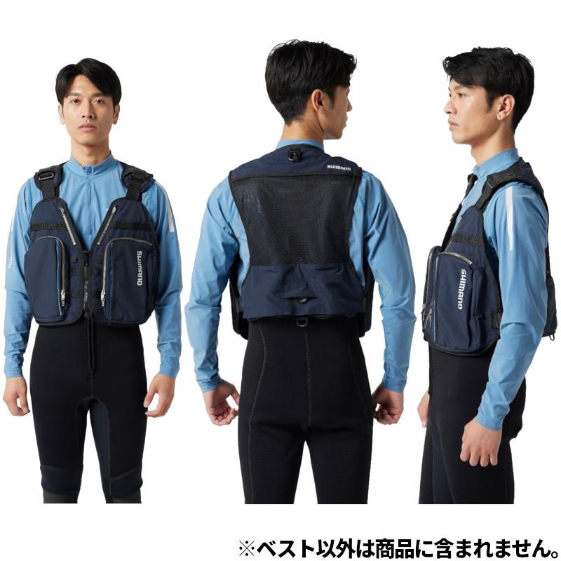 シマノ（SHIMANO） 【現品限り】 ウェア 鮎GAME ベスト XL ネイビー VE