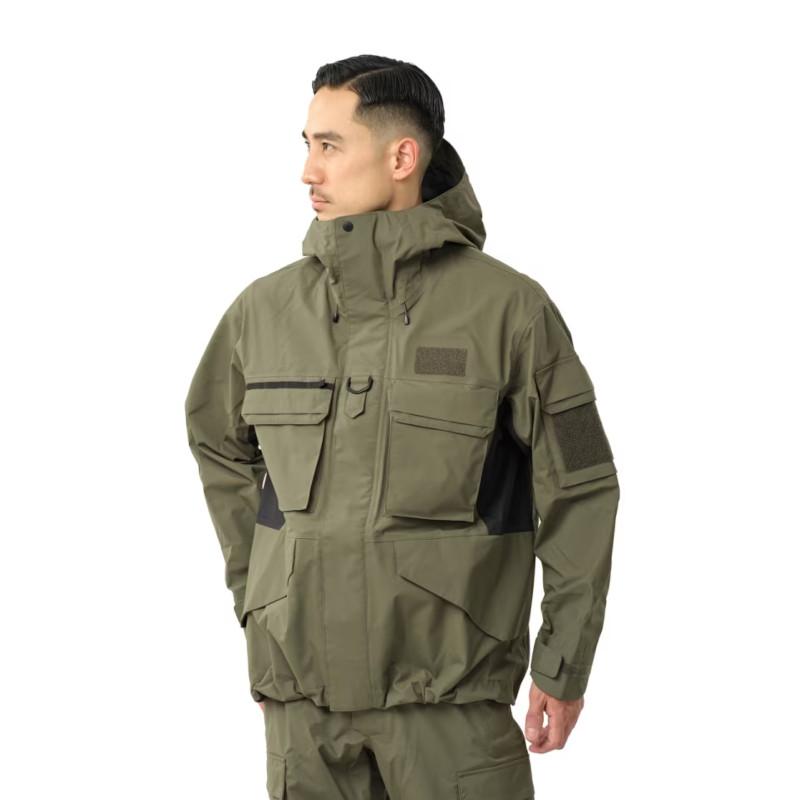 シマノ ウェア ESレインジャケット 03 M ダークカーキ RA-023Y シマノ（SHIMANO） ウェア ESレインジャケット 03 M ダークカーキ RA