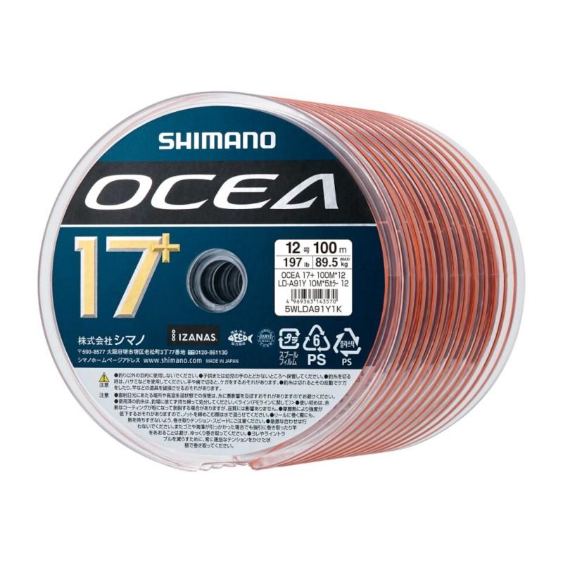 シマノ OCEA 17+ PEライン 10号100m巻き 12連結 1200m シマノ（SHIMANO） オシア 17+ PE 100m 12号 10m×5カラー LD-A91Y(連結