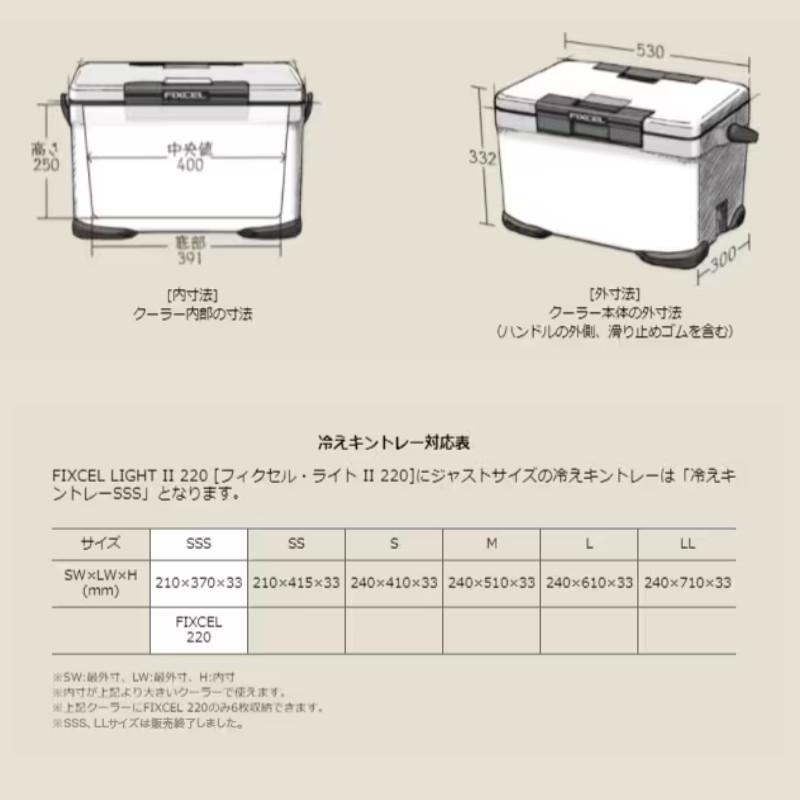 シマノ（SHIMANO） 【現品限り】 クーラーボックス フィクセル ライト