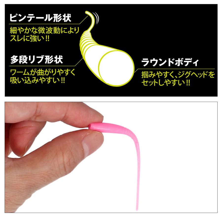 リアルメソッド アジキュート 2 8インチ 夜光ピンク Real Method ゆうパケット 釣具のマスタック Paypayモール店 通販 Paypayモール