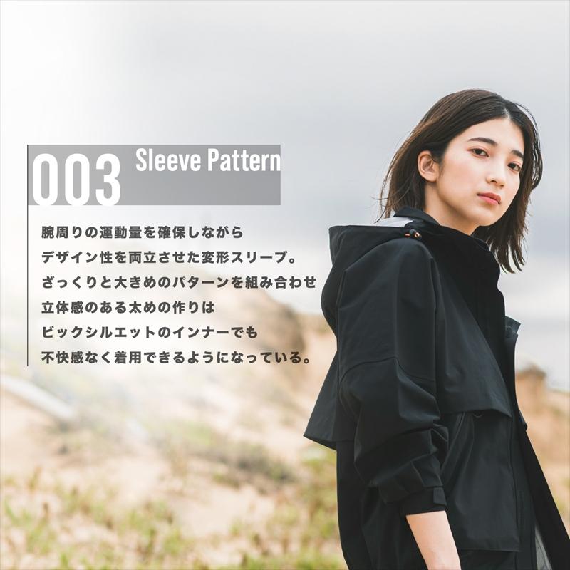 ウェア Oraio(オライオ) 2.5層 ウォータープルーフ ジャケット L ブラック_4