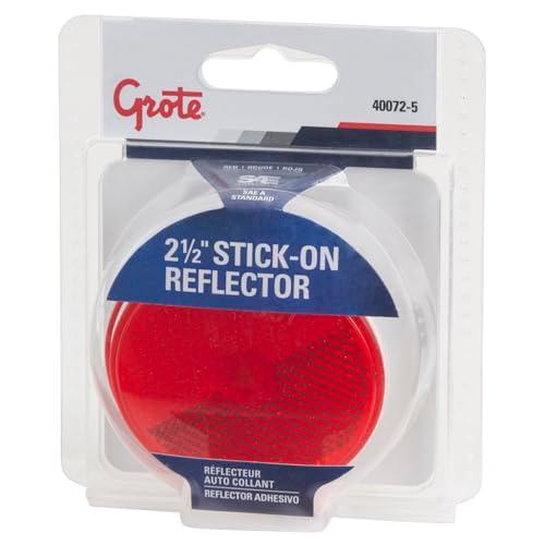 【並行輸入品】 GROTE 40072   5レッド2 1 / 2 \"ラウンドstick on Reflector Grote 40072 5 Rの画像