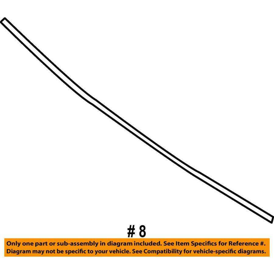 並行輸入品】日産純正72752 JA00Aフロントガラスモールディング Nissan