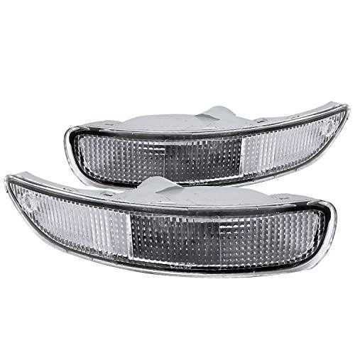 【並行輸入品】Spec D Tuning Chrome Housing Clear Lens Bumper Lights Compatibleの画像