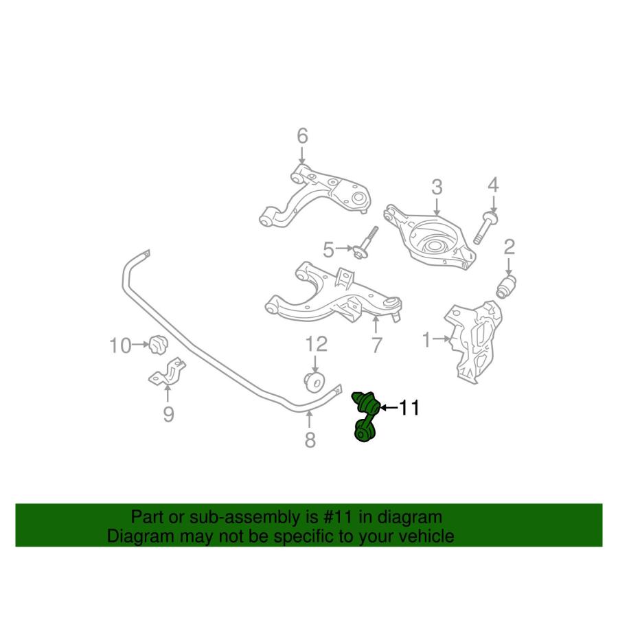【並行輸入品】Nissan 56261 EA500， Suspension Stabilizer Bar Link Kit_2