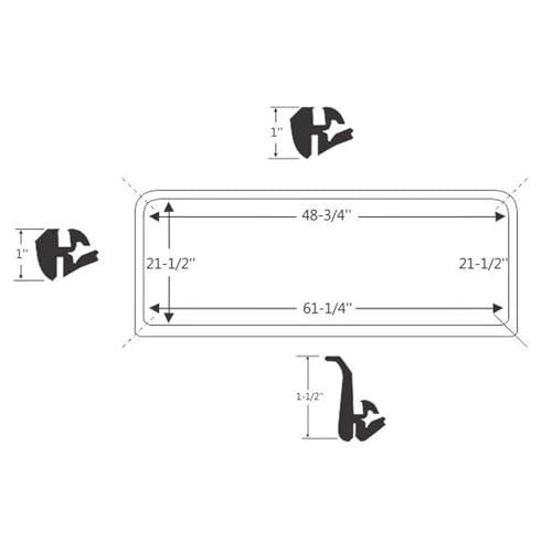 Steele Rubber Products   40 0448 50   Windshield Gasket   Compat 並行輸入品