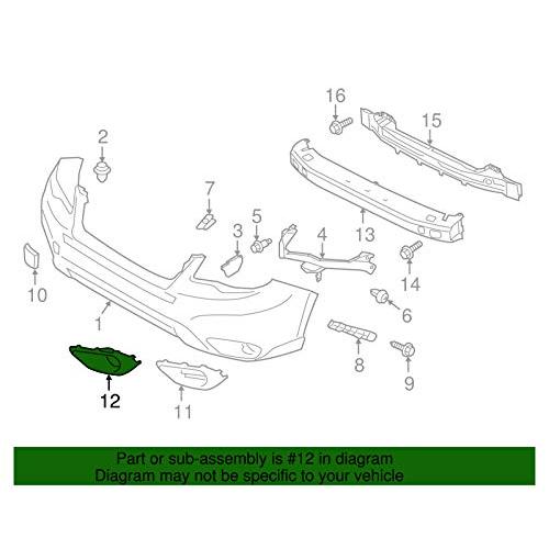 【並行輸入品】Subaru 2014 2016 Forester Left Drivers Side Fog Light Bezel Cove_9