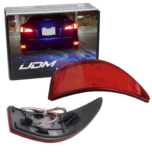 【並行輸入品】 iJDMTOY ( 2 ) 33 smd赤いことLEDバンパーReflectors 2006   2013 Lexus is250