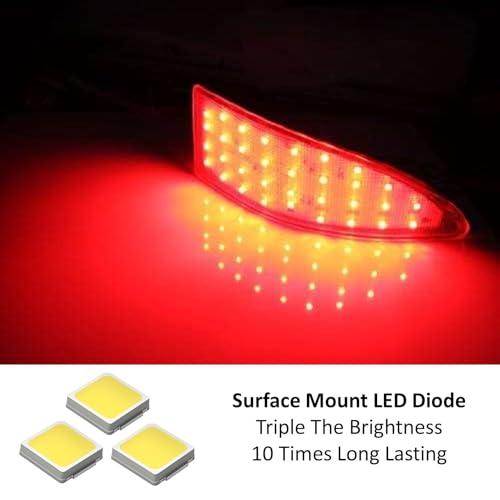 【並行輸入品】 iJDMTOY ( 2 ) 33 smd赤いことLEDバンパーReflectors 2006   2013 Lexus is250