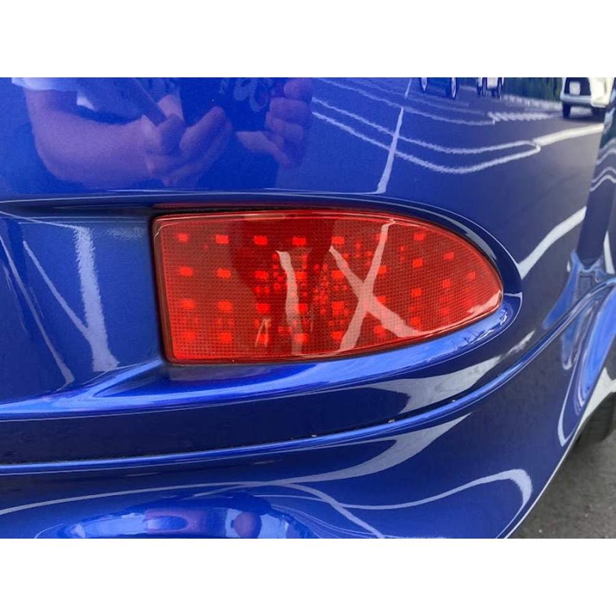 【並行輸入品】 iJDMTOY ( 2 ) 33 smd赤いことLEDバンパーReflectors 2006   2013 Lexus is250