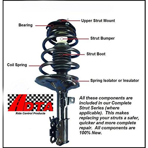 【並行輸入品】DTA 70040 Full Set 4 Complete Strut Assembly With Spring \u0026 Mountの画像