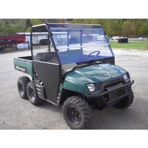 02   08 Polaris Ranger 800,700クリア折りたたみフロントガラス。。1 / 4厚ポリカーボネート。 02 並行輸入品