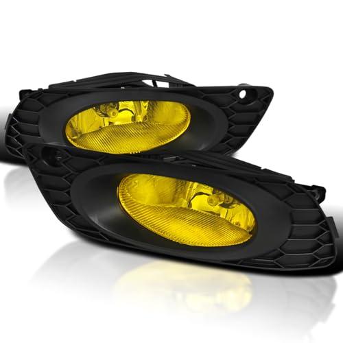 【並行輸入品】Spec D Tuning LF CV124AMOEM HZ ホンダ シビック 4dr セダン イエローバンパーフォグライト+スイの画像