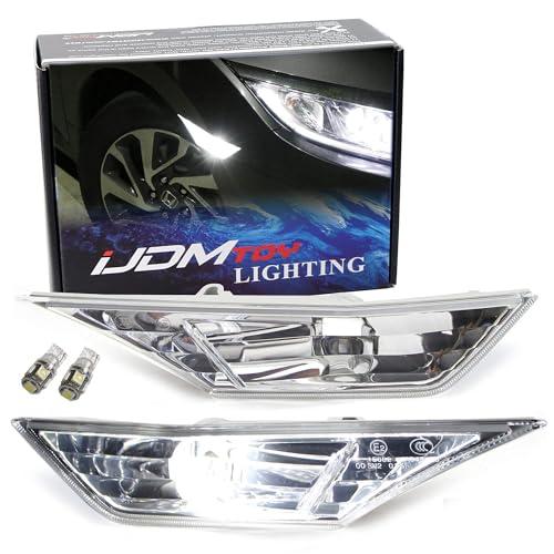 【並行輸入品】 iJDMTOY JDM クリアサイドマーカーランプ 左右2個 2016年以降 10世代 ホンダ シビック セダン/クーペ用 Cle
