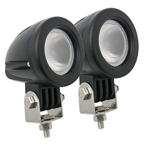 【並行輸入品】Audak オートバイ用フォグランプ LED 2インチラウンド 10W 2個 Audak 2Pcs 10W 2 Inch Rounの画像