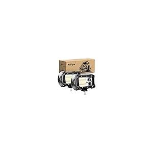 【並行輸入品】 Nilight 18001F B 2PCS 5Inch 72W Double Row Flood Bar 10800Lumens