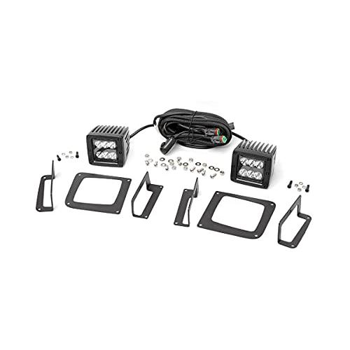 【並行輸入品】Rough Country ブラックシリーズ LEDフォグライトキット 14 15 GMC Sierra 1500 70689_1