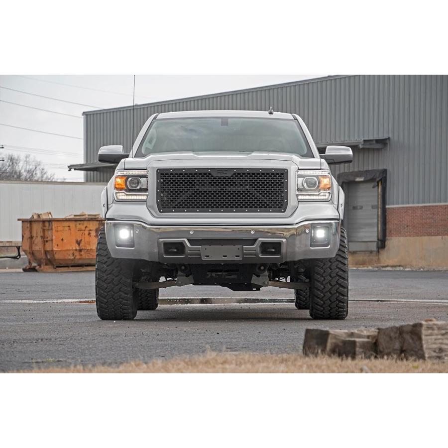 【並行輸入品】Rough Country ブラックシリーズ LEDフォグライトキット 14 15 GMC Sierra 1500 70689_3