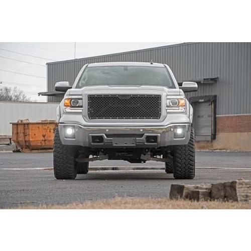 【並行輸入品】Rough Country ブラックシリーズ LEDフォグライトキット 14 15 GMC Sierra 1500 70689_4