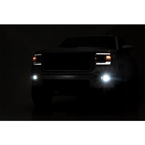 【並行輸入品】Rough Country ブラックシリーズ LEDフォグライトキット 14 15 GMC Sierra 1500 70689_7